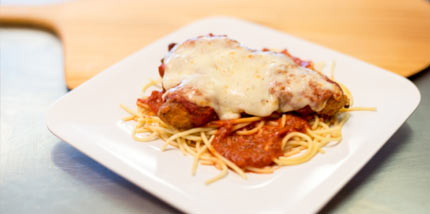 Carlo's Pizzas Chicken Parmesan!